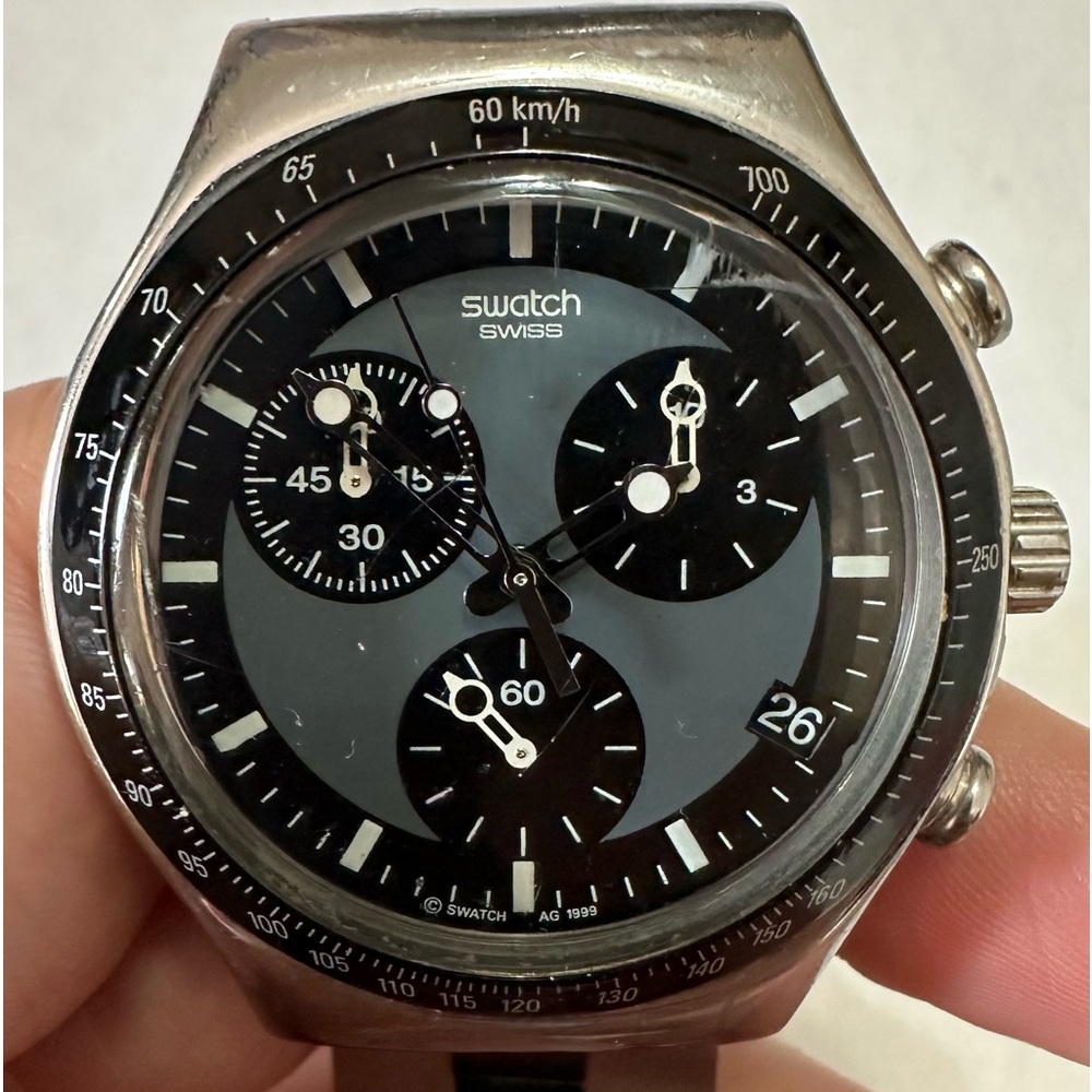 IRONY Chrono Swatch YCS410G 1999 windfall vintage